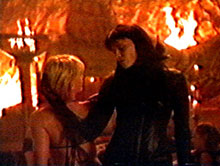 xena and gabrielle dancing at the orgy