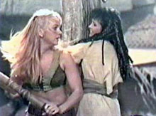 gabrielle on scaffold with tara