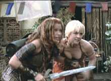 gabrielle and amarice in market fight