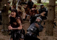 soldiers and amazons fighting