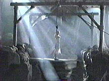 gabrielle strung up from beam