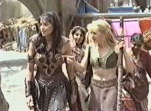 xena and gabrielle in the marketplace