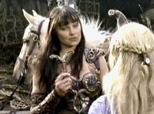 xena, gabrielle, breast dagger