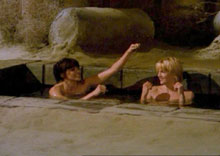 xena and gabrielle bathing in cistern