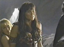 xena and gabrielle back in cave