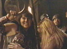 xena and gabrielle in collapsing tunnel