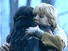 xena and gabrielle in the woods
